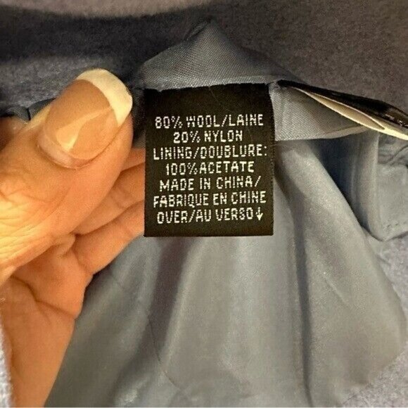 Dana Buchanan Wool Work Blazer Blue Women’s Size 8 - Picture 7 of 10